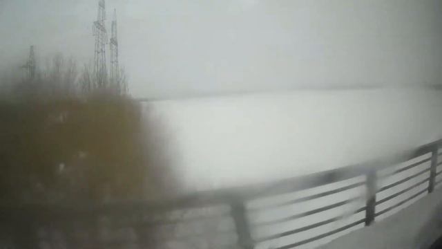 Река Самарка (зимой). Вид с Южного моста смотреть онлайн