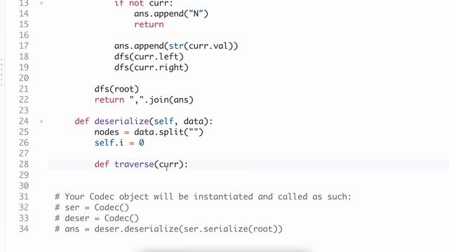ENTREVISTA TECNICA FAANG - SERIALIZE AND DESIARIALIZE A BINARY TREE - LEETCODE 297 смотреть онлайн