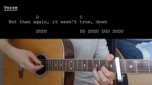 AURORA - Runaway EASY Guitar Tutorial With Chords / Lyrics