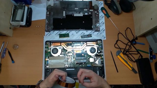 Прокачка ноутбука ASUS N580GD разборка и установка комплектующих. Часть 2. смотреть онлайн