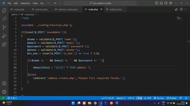 POS System in PHP Part 4: Create Admin/Staff & Insert data into DB and fetch data from DB in PHP смотреть онлайн