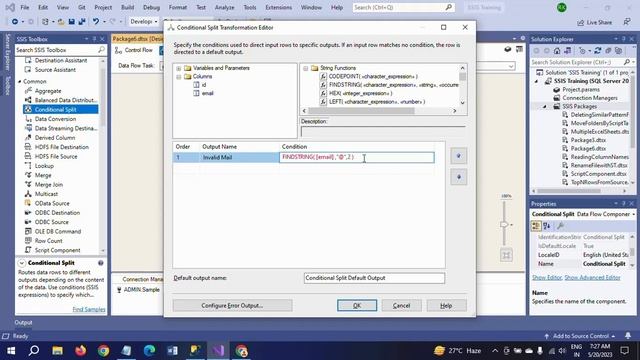 SSIS||How to use Findstring function? смотреть онлайн