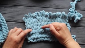 ХИТ! Шикарный плед "ГЛУБИНА" из Alize PUFFY FINE. ЕВРО РАЗМЕР. Вяжем без спиц и крючка