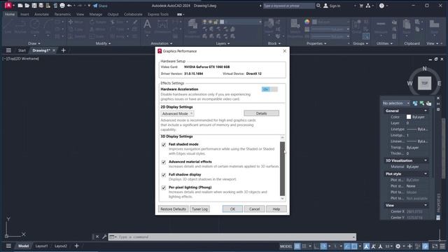 AutoCAD How To Turn On Hardware Acceleration смотреть онлайн