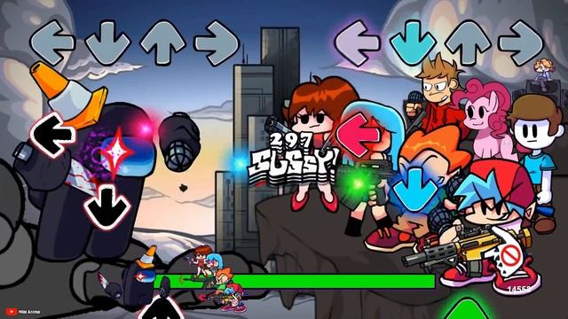 Friday Night Funkin' - BF, GF, SKY and Pico Fighting Impostor Black - FNF Mod смотреть онлайн