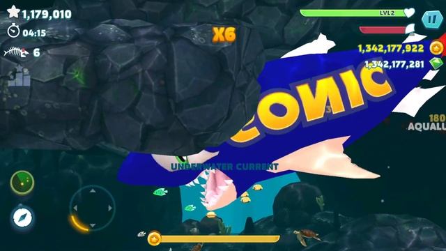 Hungry Shark Evolution - Bigger Monster Giant Sonic Megalodon New Skin Mod - All 27 Sharks Unlocked смотреть онлайн