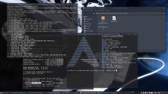 ArcoLinux : 3353 CARLI - Adding more packages to the iso - nemo-compare - nemo-fileroller смотреть онлайн