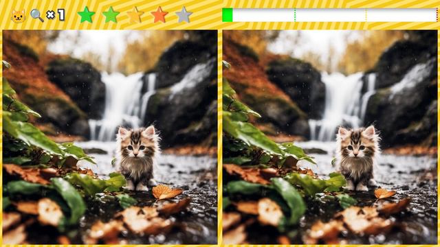 🐱🔍×1 SPOT THE DIFFERENCE - Cute kitten Ragdoll, Abyssinian and Russian Blue #25 смотреть онлайн