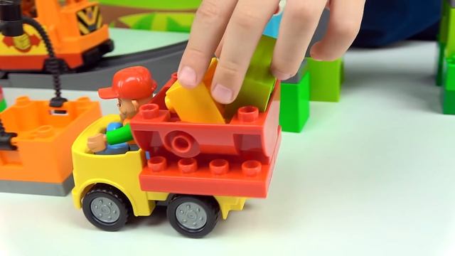 Поезда и Машинки для детей | ЛЕГО Экскурсия по Железной Дороге | Лего Мультик для маленьких детей смотреть онлайн