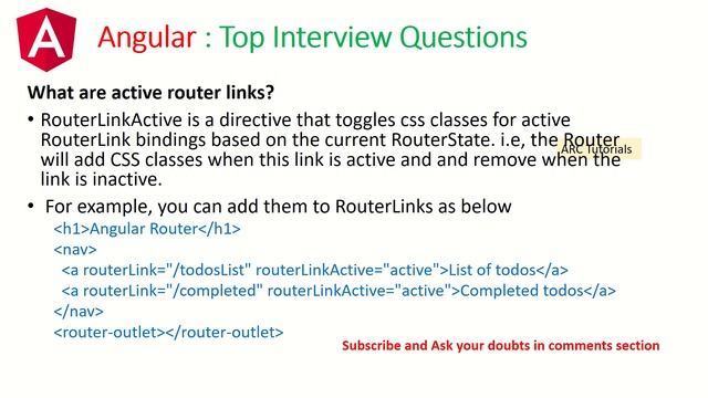 Angular Routing - Interview Questions and Answers 2020 | Part 7 смотреть онлайн