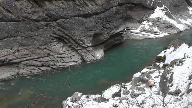 Чегемские водопады зимой, достопримечательности смотреть онлайн