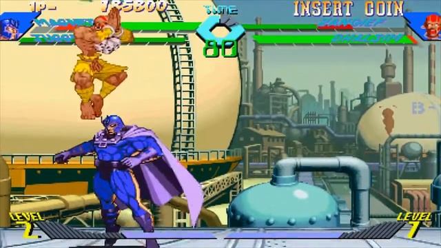 X-Men VS Street Fighter - Magneto/Juggernaut - Expert Difficulty Playthrough смотреть онлайн