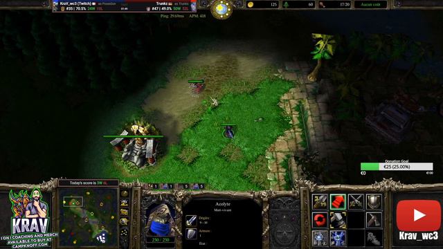 KraV vs Trunkz "Let's rush !" | Warcraft 3 | смотреть онлайн