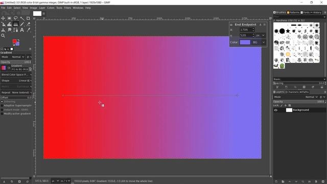 Gimp How To Apply Gradient Tutorial смотреть онлайн