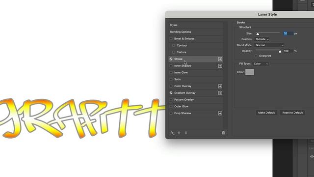 How to make GRAFFITI in PHOTOSHOP смотреть онлайн