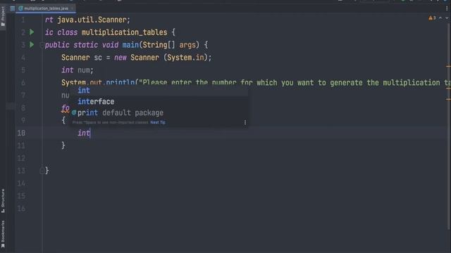 Generating Multiplication Tables through Loops| IntelliJ IDEA | Most Easy Method| смотреть онлайн