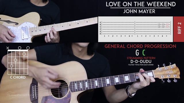 Love On The Weekend Guitar Cover Acoustic - John Mayer 🎸 |Tabs + Chords| смотреть онлайн