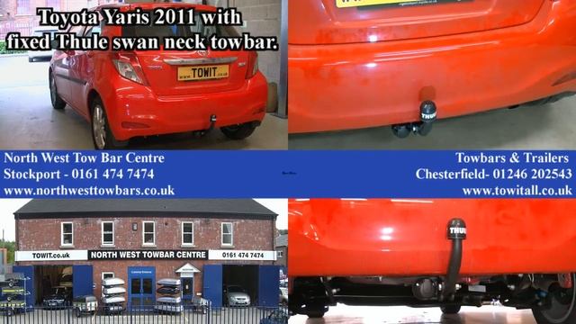 Toyota Yaris With Thule Fixed Towbar