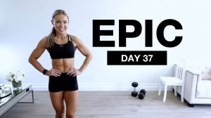 Caroline Girvan - Day 37 of EPIC _ Dumbbell Lower Body Workout [BULGARIAN LUNGES]