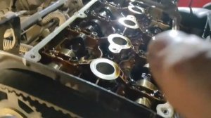 KIA spectra 1.6 замена ремня ГРМ на Contitech. ремень Dayco в шаге от разрыва. + усиленная прокладк