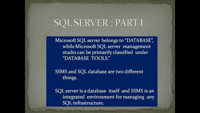 #SQLServer what is sql server|| what is sql server database || what is sql server management studio смотреть онлайн