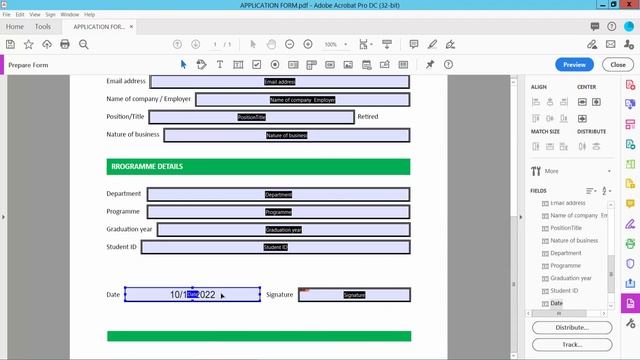 How to delete fillable date fields from pdf fillable form in Adobe Acrobat Pro DC 2022 смотреть онлайн