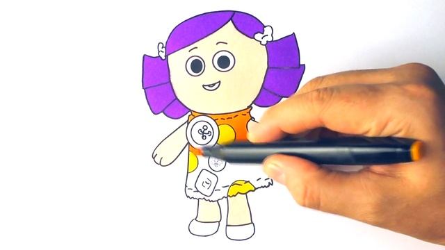 История игрушек 3 Раскраски Для детей Кукла Долли Раскраска Для Маленьких смотреть онлайн