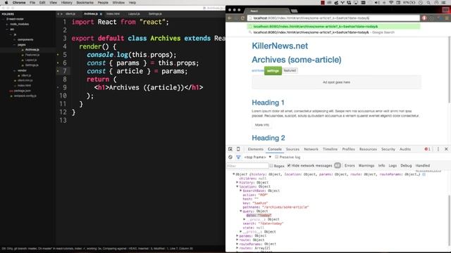 REACT JS TUTORIAL #7 - React Router Params & Queries смотреть онлайн