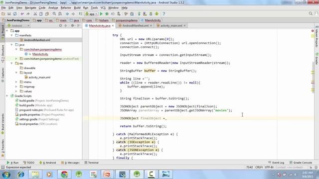 JSON Parsing, Finally Parsing JSON Android Studio HIGH смотреть онлайн