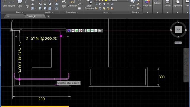 Isolated footing detailing in autocad made easy смотреть онлайн