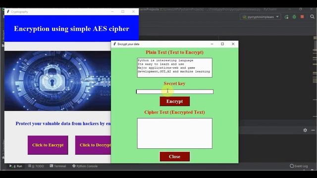 AES Encryption using Python смотреть онлайн