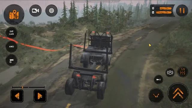 Прохождение MudRunner Mobile #22 ➤ Свободная игра ➤ Карта Гора Логмор смотреть онлайн