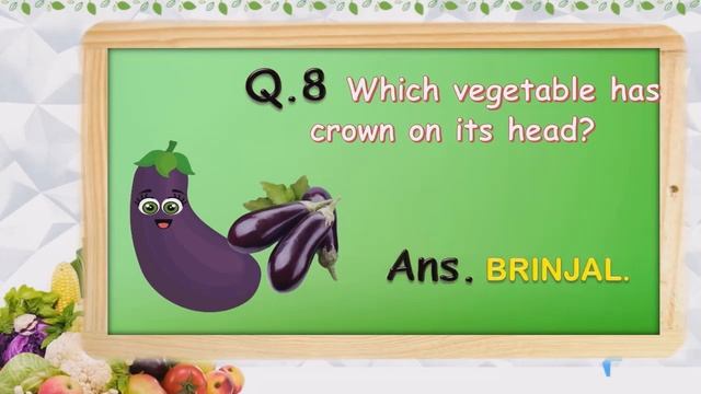 Fruits and Vegetables Quiz for kids In English смотреть онлайн