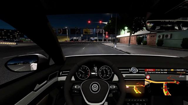 Euro Truck Simulator 2 Mods (Volkswagen Passat B8 [VAG]) NO SPEAKING NIGHT DRIVING смотреть онлайн