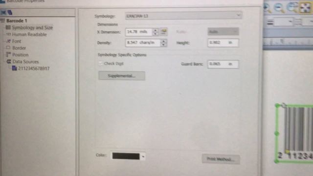 BarTender Design Software: How to print EAN-13 barcode with the guard bars? смотреть онлайн