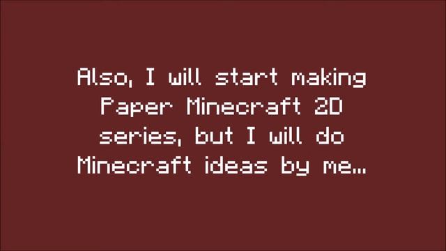 Update on Paper Minecraft 2D series in about the future of LibrarianMC... смотреть онлайн