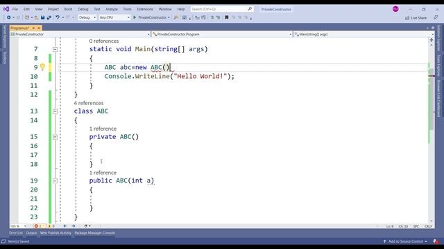 C# Private Constructor | In Hindi смотреть онлайн
