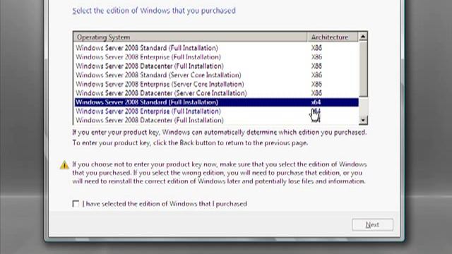 Performing a Clean Installation of Windows Server 2008 on New Hardware смотреть онлайн