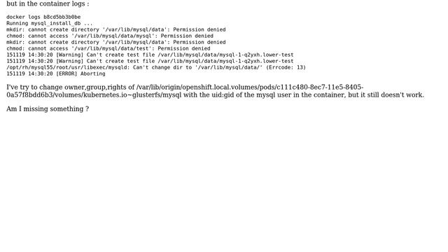 DevOps & SysAdmins: Permission denied with Openshift PersistentStorage on GlusterFS (2 Solutions!!) смотреть онлайн