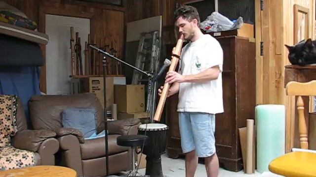 Low C minor pentatonic flute. смотреть онлайн