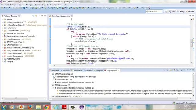 Screencast on Using FindBugs in Eclipse смотреть онлайн