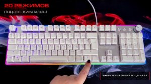 МЕХАНИЧЕСКАЯ ПРОГРАММИРУЕМАЯ КЛАВИАТУРА С RGB-ПОДСВЕТКОЙ PANTEON T9 PRO CS