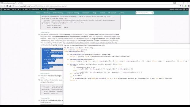Creating a Simple Python Game - Creating the AI - Part 6 смотреть онлайн