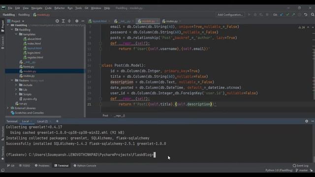 Flask Blog App Development Part (4/8) | Python with Flask Tutorial #14 смотреть онлайн