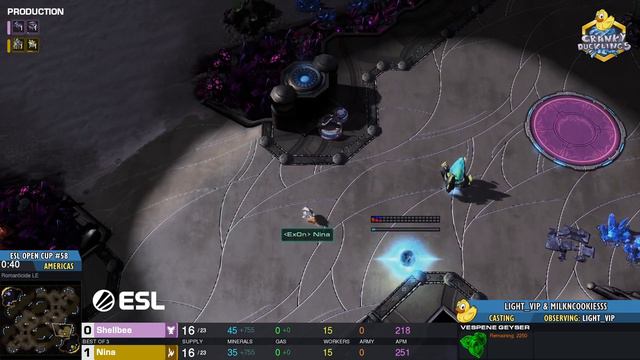 Nina vs Shellbee - PvT | ESL Open Cup #58 Americas | Weekly EPT StarCraft 2 Tournament смотреть онлайн