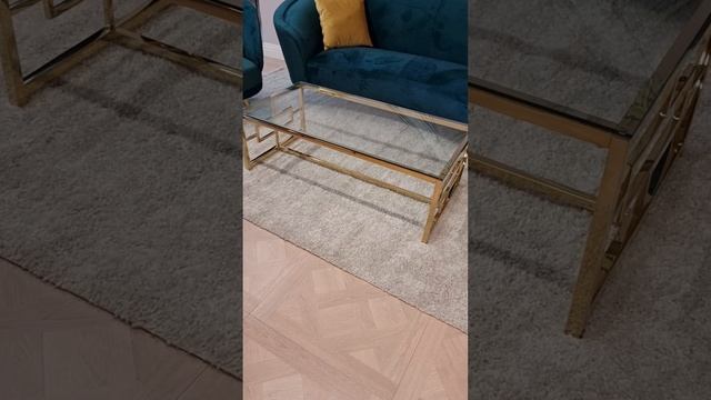 Журнальный стол Vetro Mebel CL-1 Прозрачный - золото смотреть онлайн