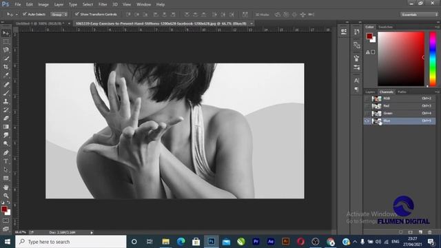selection using channels in photoshop || RGB Channels Explained смотреть онлайн