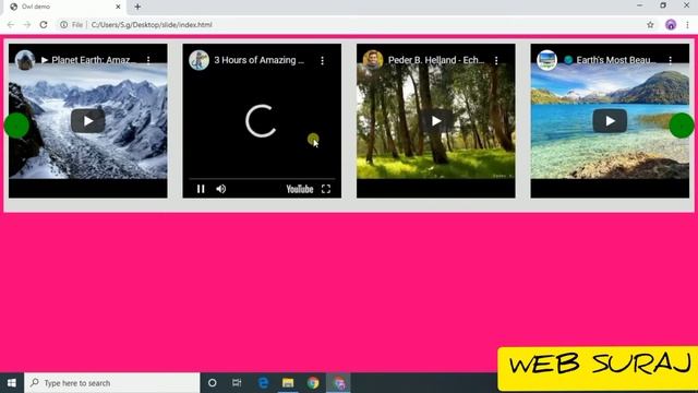 Responsive Video Gallery || HTML || CSS || OWL.CAROUSEL смотреть онлайн