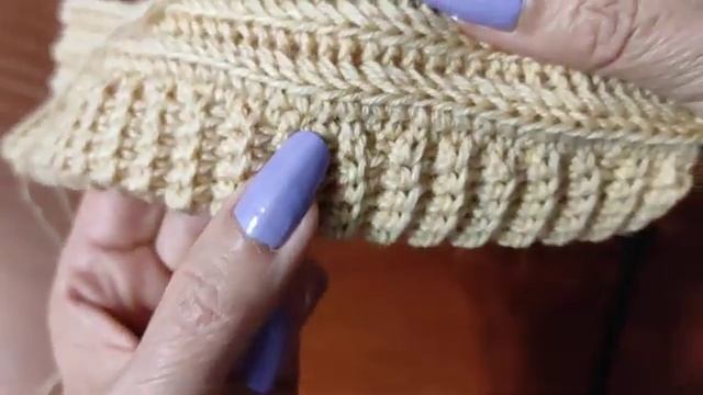 Тёплый капюшон крючком. Подробное видео. смотреть онлайн