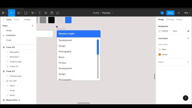 How to Create a Dropdown Menu with Scroll Animation in Figma (Tutorial) смотреть онлайн